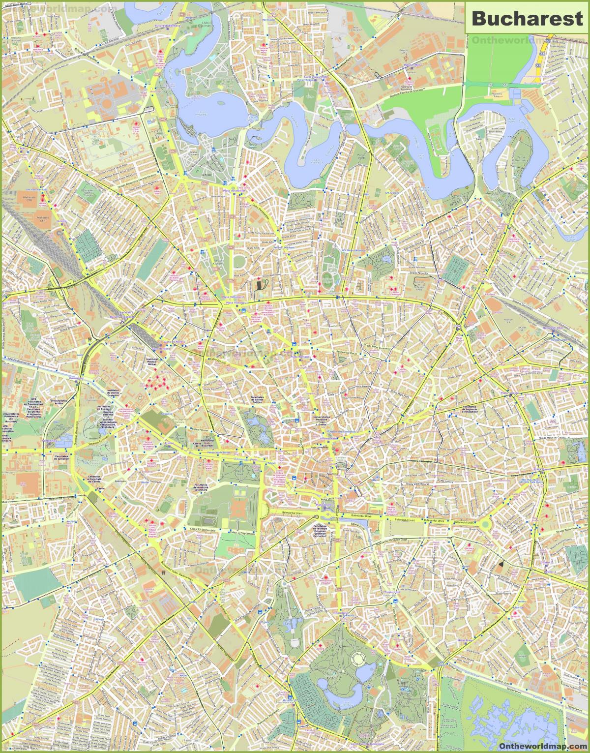Mappa stradale di Bucarest